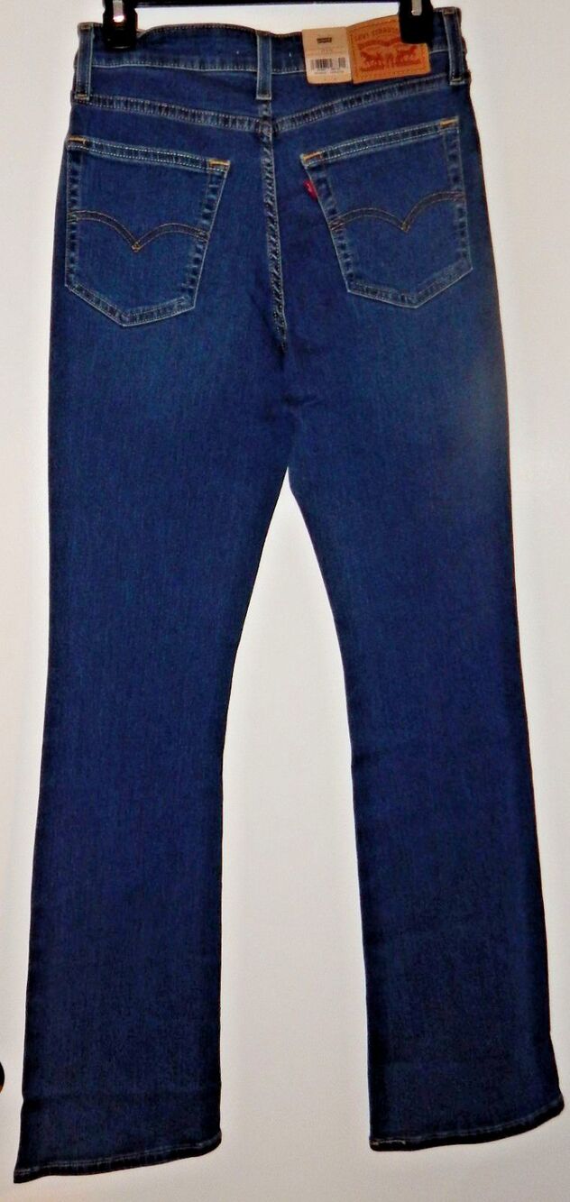 NWT Levi's 725 High-Rise Bootcut Jeans Woman’s Size 29 x 32 Dark Blue Tux Stripe - Picture 6 of 16